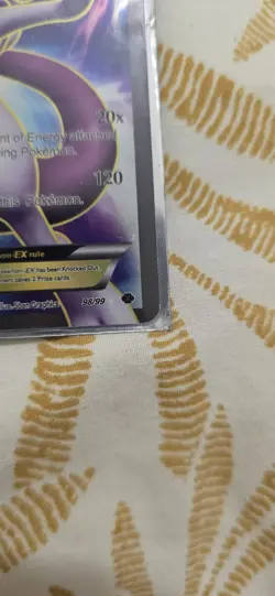 Mewtwo EX 98/99 Next Destinies Ultra Rare Textured Full Art Holo Pokemon Card - Image 5