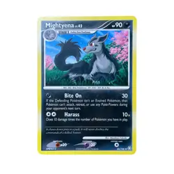 Mightyena Lv.42 - 66/146 - 2008 Pokemon Card - Rising Rivals - Played MP/LP - Image 1