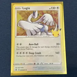 Lugia 022/025 Holo Rare Celebrations 25th Anniversary Pokemon Card NM - Image 2