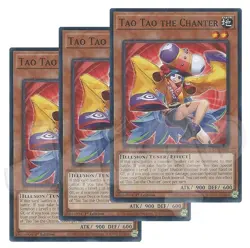 Yugioh - Tao Tao the Chanter x 3 - 1st Edition NM - Plus Free Holo Card - Image 1