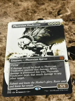 PHYREXIAN VINDICATOR Magic MTG Phyrexia: All Will Be One Borderless - Image 1