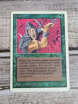 MTG / Magic The Gathering - Berserk - MP FRONT / HP BACK - Unlimited Edition - Image 2