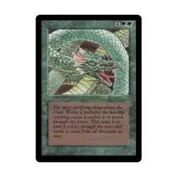 WOTC MtG Beta Craw Wurm (C) EX - Image 1