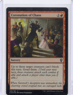 Coronation of Chaos 168/361 Baldur’s Gate Foil MTG Common LP - Image 1