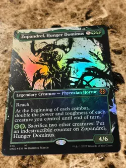 ZOPANDREL, HUNGER DOMINUS Magic MTG Phyrexia: All Will Be One Borderless Foil - Image 1