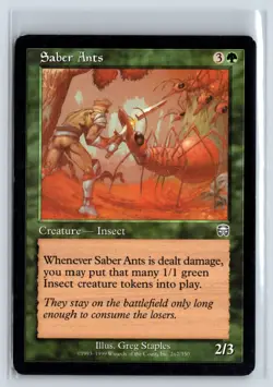 (2X) Saber Ants - Mercadian Masques - MTG Magic the Gathering Card - Image 3
