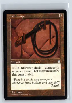 (2X) Bullwhip Stronghold Uncommon - MTG Magic the Gathering Card - Image 1
