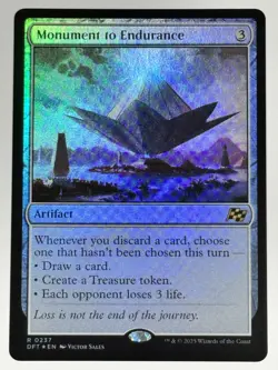 Monument to Endurance FOIL Aetherdrift 237 NM Magic MTG - Image 1