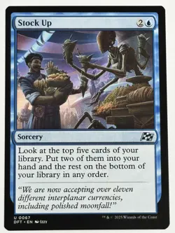 Stock Up Aetherdrift 67 NM Magic MTG - Image 1