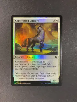 Captivating Unicorn - Theros Beyond Death - Magic the Gathering - MTG - Foil - Image 1
