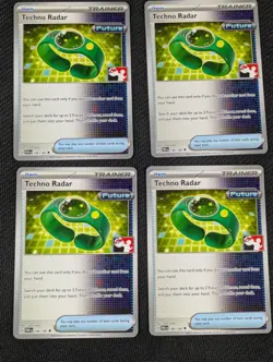 4x Pokemon Techno Radar Prize Pack Series PAR 180/182 - Image 1
