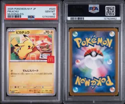 PSA 10 Pikachu 020/M-P McDonald's Promo 2025 Pokemon Card Japanese (US seller) - Image 3
