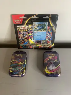 Pokemon TCG Mega Evolution 3-Pack Blister & 2 Mini-Tins - Image 1