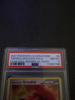 POKEMON 2021 Celebrations Classic Coll 2 TEAM MAGMA'S GROUDON Holo #9 PSA 8 - Image 3