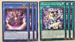 Yugioh! 3x Megalith Anastasis + Phuloch DOOD Common 1st Ed NM - Image 1