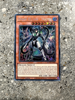Yugioh TCG DoomZ XII Zero - Drastea DOOD-EN008 Secret Rare 1st Edition NM-M - Image 1
