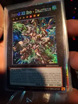 Yugioh DoomZ XII End - Drastrius DOOD-EN045 Secret Rare 1st Edition NM - Image 1