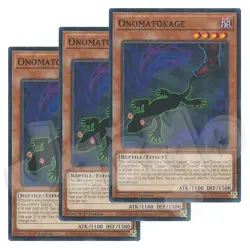 Yugioh - Onomatokage x 3 - 1st Edition NM - Plus Free Holo Card - Image 1