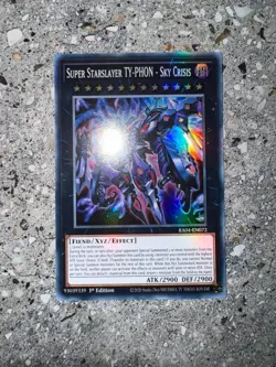 Yugioh Super Starslayer TY-PHON - Sky Crisis RA04-EN072 Super Rare 1st Ed NM-M - Image 3