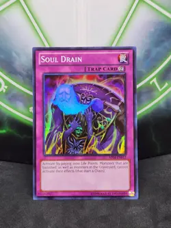 Yugioh Soul Drain AP04-EN013 Super Rare NM - Image 1