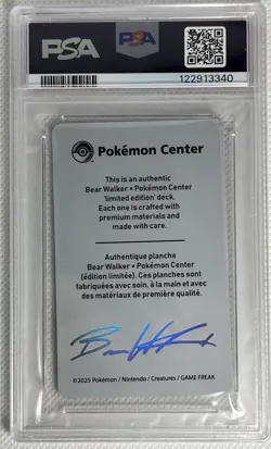 Pokemon Center x Bear Walker Collection Sylveon Card Numbered 001/930 PSA 8 - Image 2