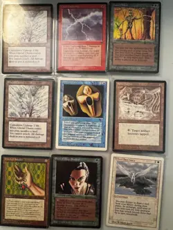 Magic the Gathering (MTG) 9 Card lot from Ice Age, Legends, etc. - Image 1