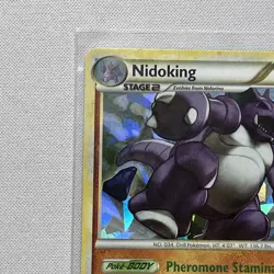 Nidoking 6/102 Near Mint/MINT Cracked Ice Shatter Holo Rare Pokemon Card - Image 5