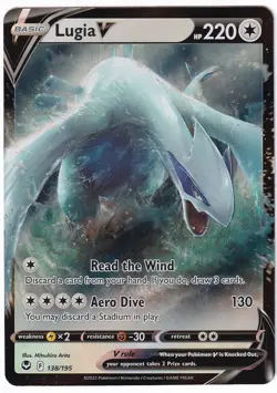 BRAND NEW Lugia V 138/195 Silver Tempest Pokemon cards Ultra Rare TCG - Image 1
