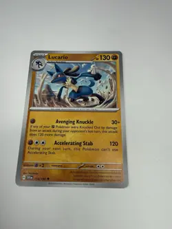 Lucario 114/198 SV1 Scarlet & Violet Base Non Holo Pokemon Card NM - Image 1
