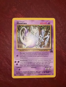 Pokemon Mewtwo Black Star Promo LVL 30 #150 Card 12. Lightly Played - Image 1