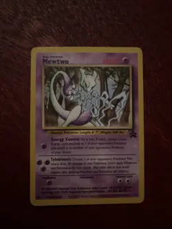 Pokemon Mewtwo Black Star Promo LVL 30 #150 Card 12. Lightly Played - Image 2