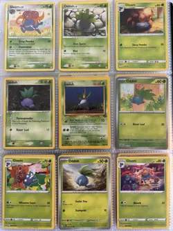 Pokemon Card Species Set Lot - 9x Unique Cards / Oddish Family 5 - Image 1