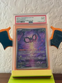 Pecharunt 129 Sv: Scarlet & Violet Promo Cards Holo Psa 9 - Image 1