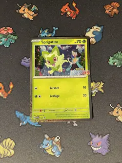 Pokemon Cards Sprigatito SVP191 Holo Promo STAMPED - (NM) - Image 1