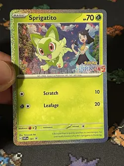 Pokemon Cards Sprigatito SVP191 Holo Promo STAMPED - (NM) - Image 2