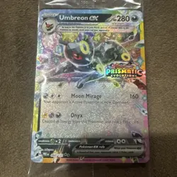 Umbreon ex 60/131 STAMPED Pokemon Prismatic Evolutions Promo Card SEALED - Image 1