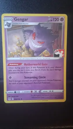 Gengar Pokemon Prize Pack Series 3 Promo Pokemon Card LP - Image 1