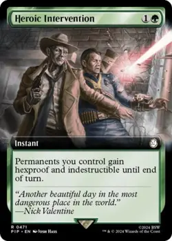 MTG English Heroic Intervention (Extended Art) NM Normal - Image 1