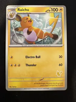 POKEMON TCG RAICHU CARD MY FIRST BATTLE PIKACHU DECK ENGLISH - Image 1