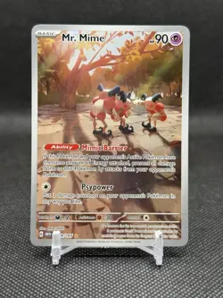 Mr. Mime 179/165 Scarlet & Violet 151 Illustration Rare Card Pokemon TCG - Image 1