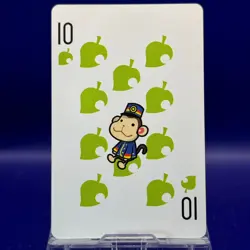 Spade 10 Mayor Rukko Picopuri Village Diary Animal Crossing Playing Card - Image 1