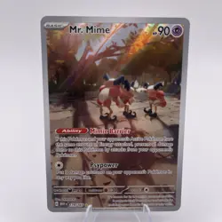 Mr. Mime Illustration Rare 179/165 Scarlet & Violet 151 NM English Pokemon Card - Image 1