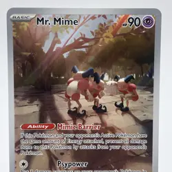 Mr. Mime Illustration Rare 179/165 Scarlet & Violet 151 NM English Pokemon Card - Image 2