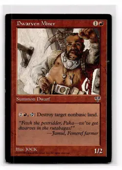 Dwarven Miner - Mirage - Magic the Gathering MTG MP - Image 1