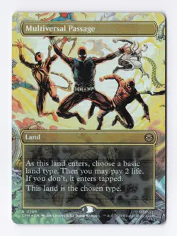 Multiversal Passage (Borderless) (Foil) 0206 (R) MTG Marvel's Spider-Man (SPM) - Image 1