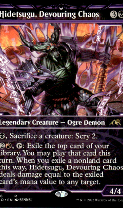 Hidetsugu, Devouring Chaos (378) *SHOWCASE* Kamigawa: Neon Dynasty (NEO) - Image 1