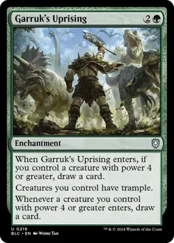 Garruk's Uprising MTG BLC 0219 Uncommon NM - Image 1