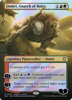 Domri, Anarch of Bolas (Borderless) MTG BLC 0098 Rare NM Foil - Image 1