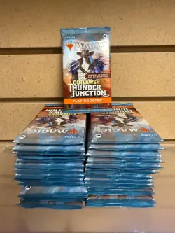 MTG Outlaws of Thunder Junction Play Booster Pack Lot x33 NEW SEALED - Image 1