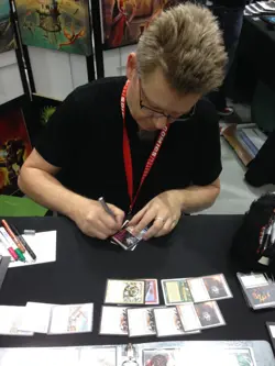 SIGNED MtG Magic Franz Vohwinkel MM17 Artist Proof _ BLOOD MOON _ OMG VHTF 1/50! - Image 3